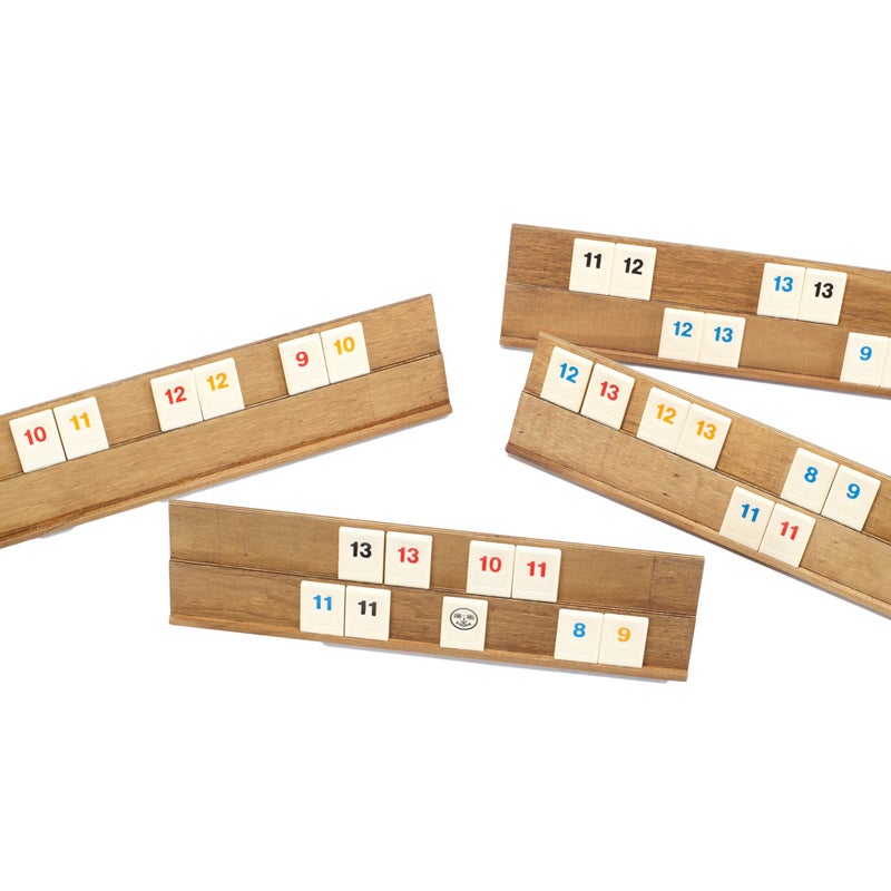 Front Porch Classics, Rummikub Vintage Edition in All-Wood Storage Case with 4 Built-in Player Trays and 106 Rummikub Tiles, for 2 to 4 Players Ages 8 and Up - Image 2